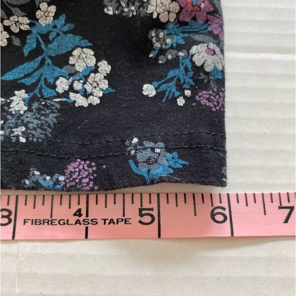 Elios Womens Black Floral Knit Pajama Bottoms with Elasticized Waist Size 2X - Picture 10 of 10